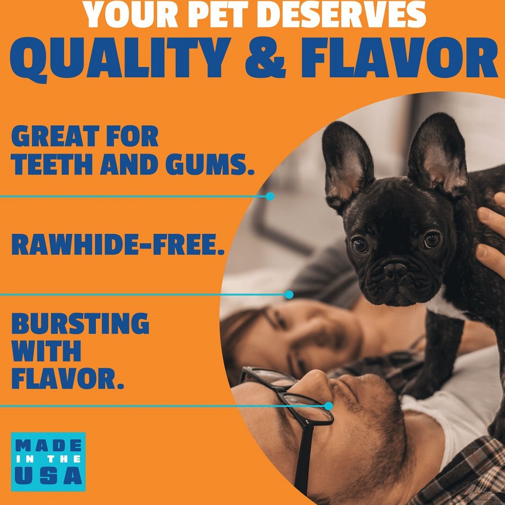 Premium Cheddar & Bacon Flavored Dog Chews - All-Natural Long-Lasting Dental Treats for Small, Medium & Large Dogs - Perfect for Training, Teething & Oral Health Care