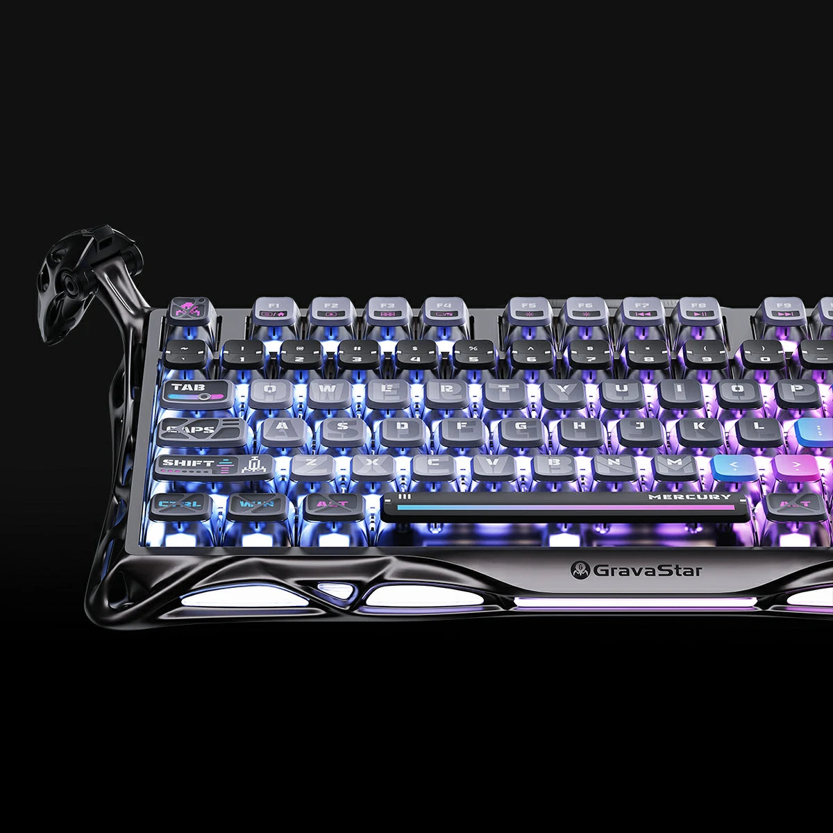 Mercury K1 Pro Special Edition Cyberpunk Gaming Keyboard - Mechanical RGB Backlit for PC, Mac, PS5 - Perfect for Esports, FPS & MMO Gaming