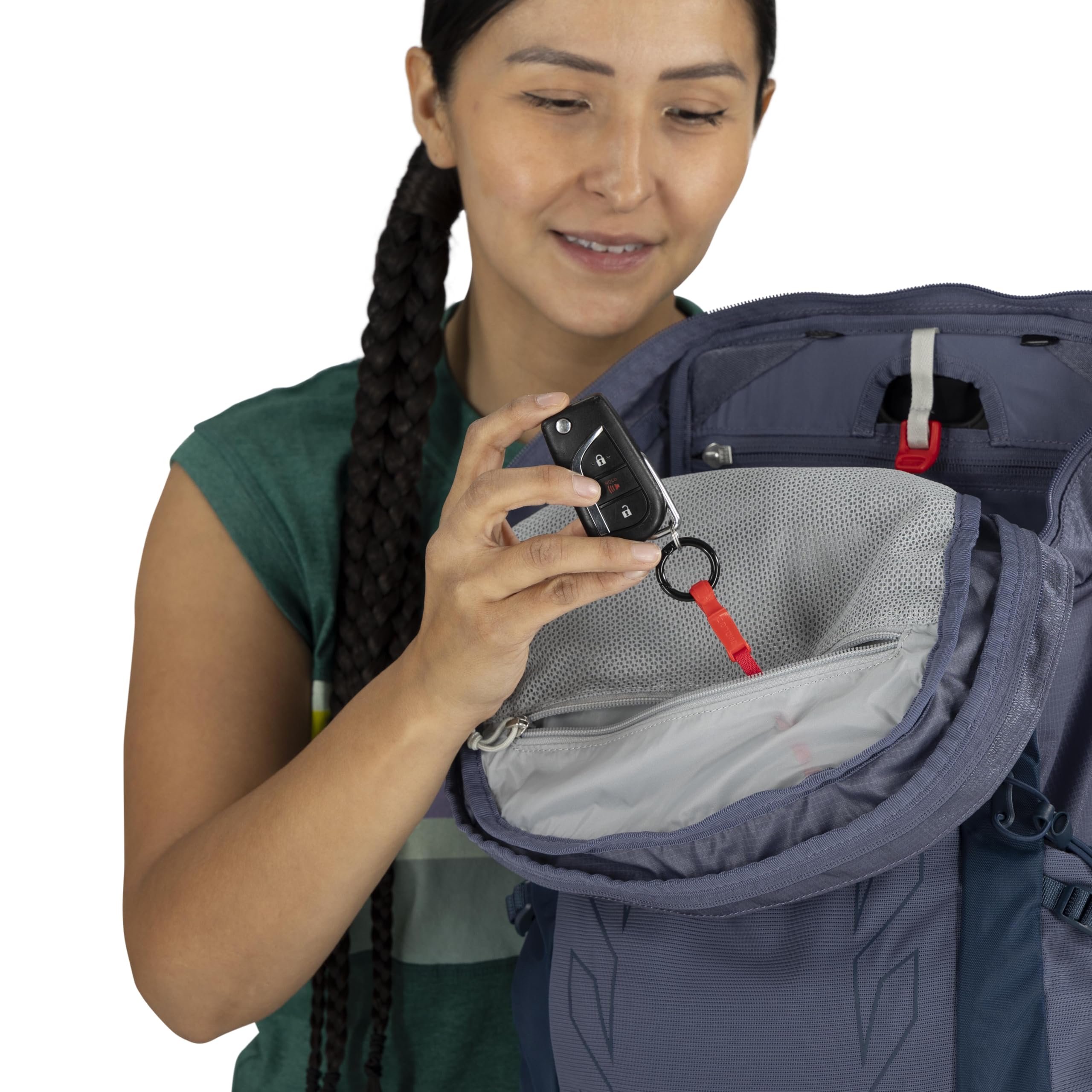 Osprey Tempest 26L Women's Lightweight Hiking Backpack with Hipbelt - Water-Resistant Daypack for Outdoor Adventures, Travel & Trekking - Anchor Blue/Atlas