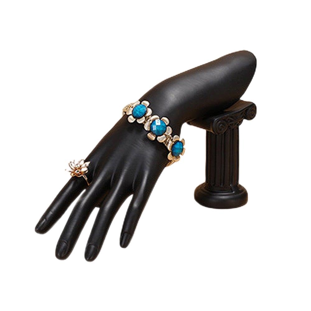 ChezMax Jewelry Display Hand Ring Holder - Resin Mannequin Bracelet & Necklace Stand for Home Organization | Jewelry Organizer for Rings, Bracelets, Necklaces | Perfect for Boutique, Wedding, Gift Shop & Home Decor Display
