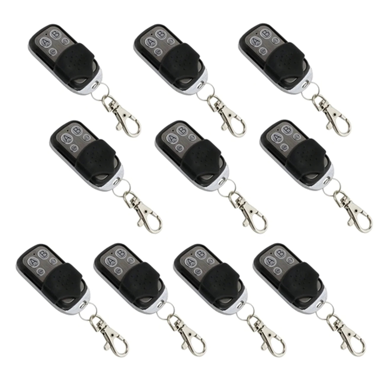 Aleko 4 Channel LM122/LM124 Remote Control Transmitter for Gate Opener - 10 Pack | Compatible with Automatic Garage Doors & Security Gates