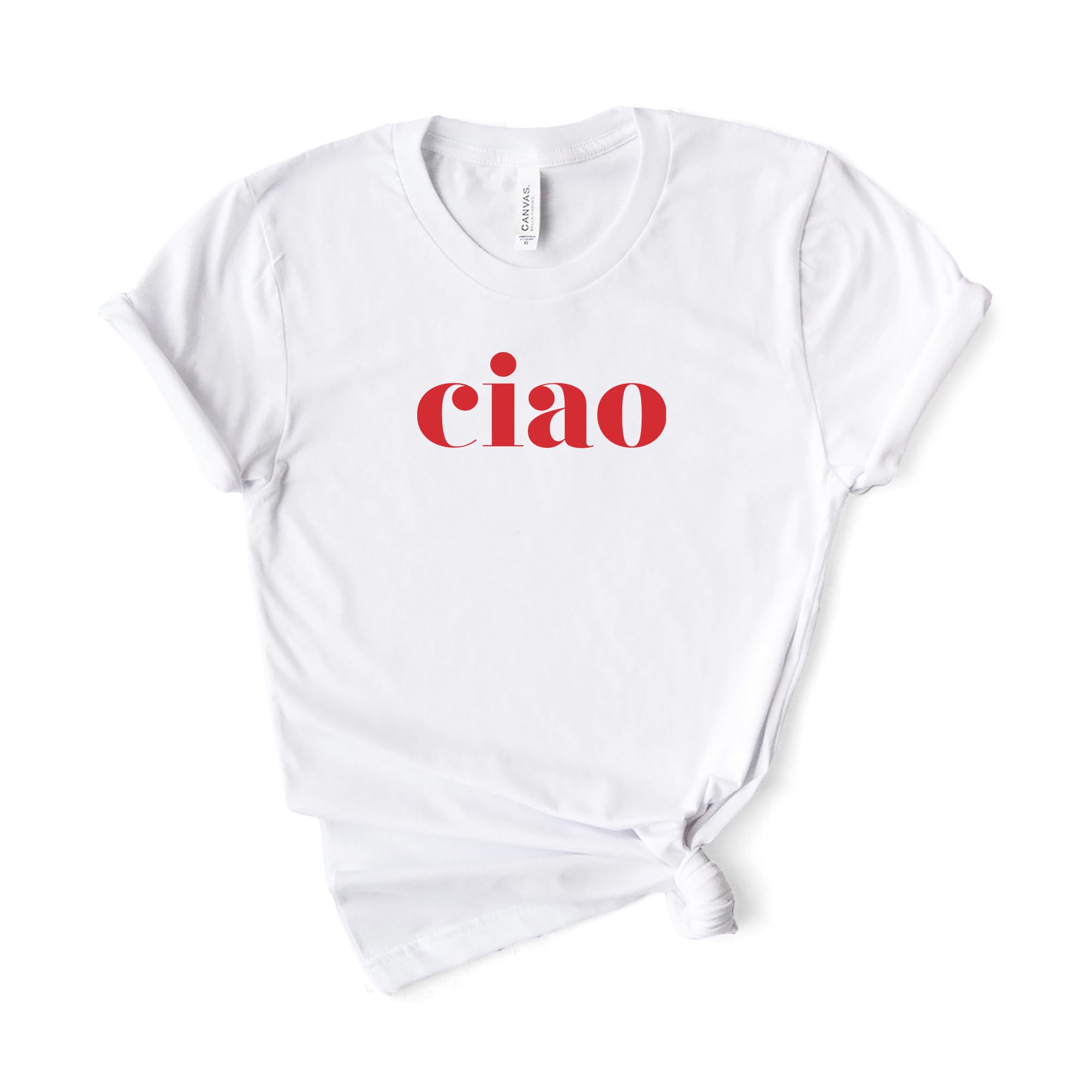Ciao Bella Italian Hello T-Shirt - Softstyle Unisex Cotton Tee with Italian Greeting - Perfect for Travel, Gifts & Casual Wear