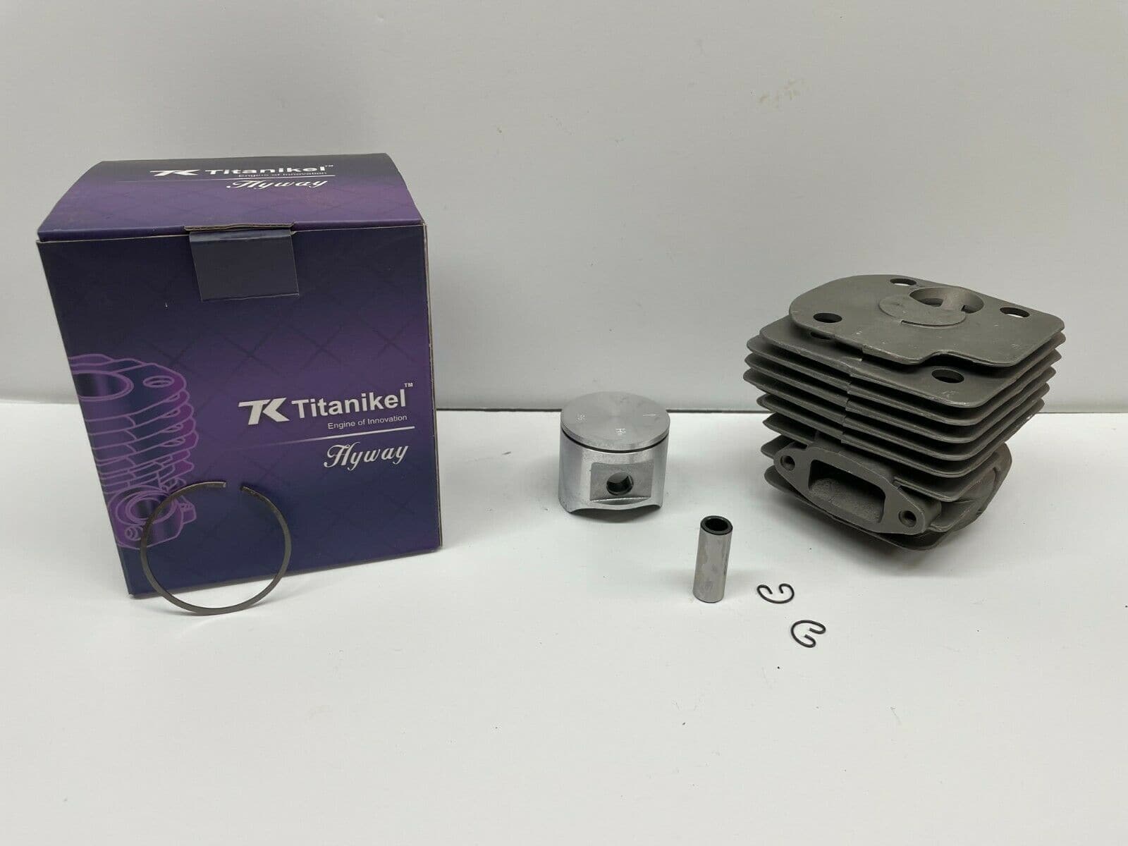 Hyway Cylinder Kit Titanikel for Husqvarna 365 Chainsaw - 48mm Bore (503 93 90 71) - Compatible with Wagners - High-Performance Replacement Part for Forestry & Landscaping Work