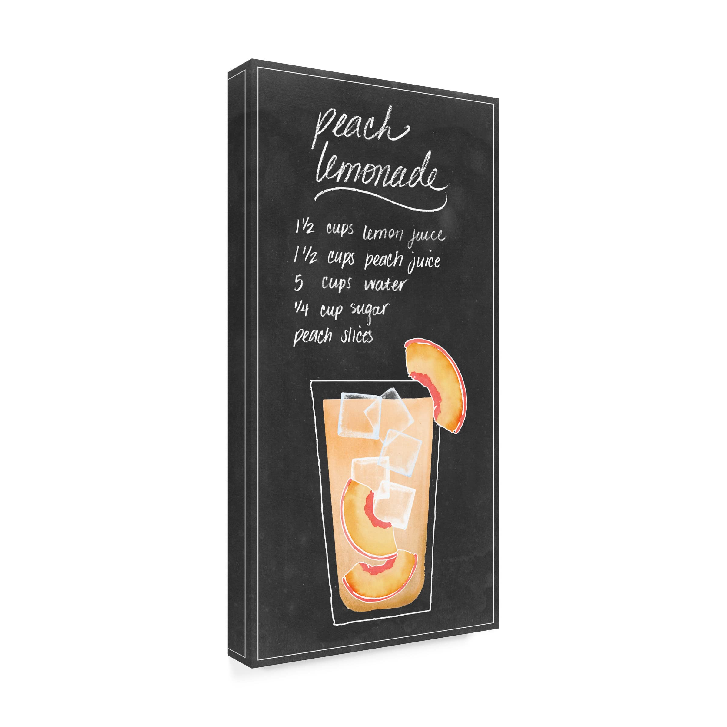 Grace Popp 'Summer Drinks VI' Canvas Wall Art - Modern Home Decor for Living Room, Bedroom & Office - Ready to Hang Framed Print
