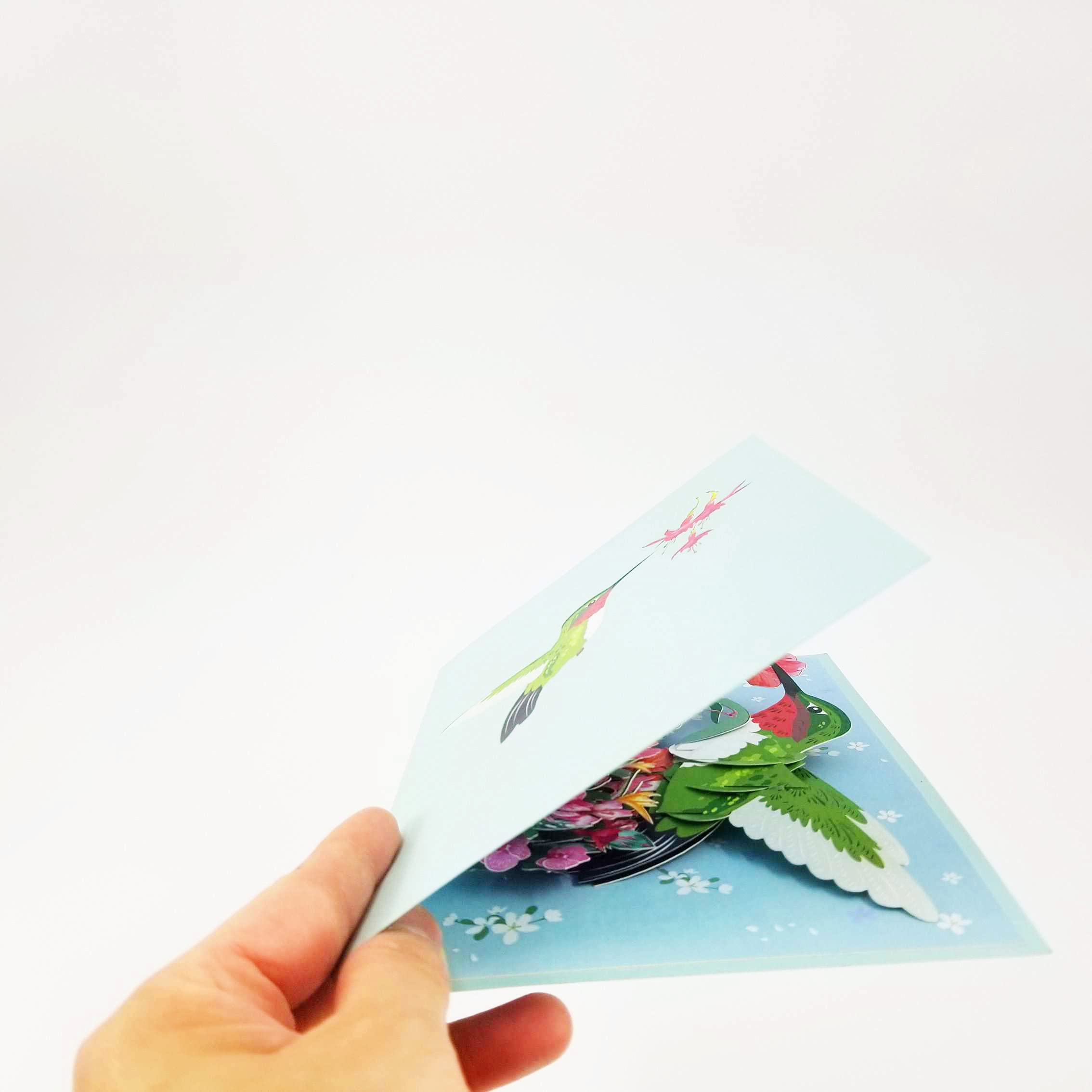 Hummingbird Pop Up Birthday Card - Unique 3D Greeting Card for Birthday, Anniversary, Valentine's Day & Thanksgiving | Perfect Gift for Bird Lovers & Kids | Great for Party Favors & Special Occasions