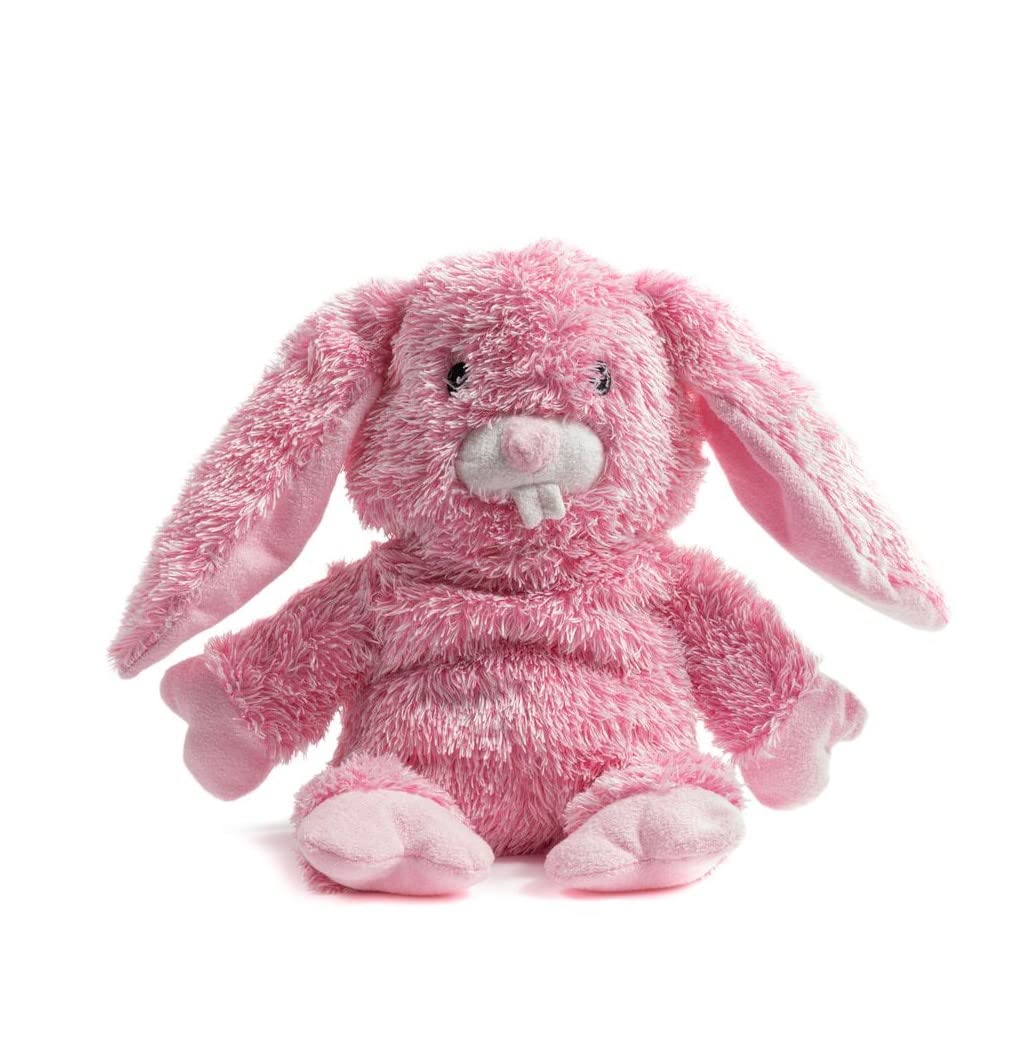 Fabdog Fluffies Squeaky Plush Dog Toys for Small & Large Breeds - Cute Bunny-Themed Puppy Chew Toy with Nylon & Squeaker - Perfect Gift for Dogs | Great for Indoor Play, Training & Cuddling