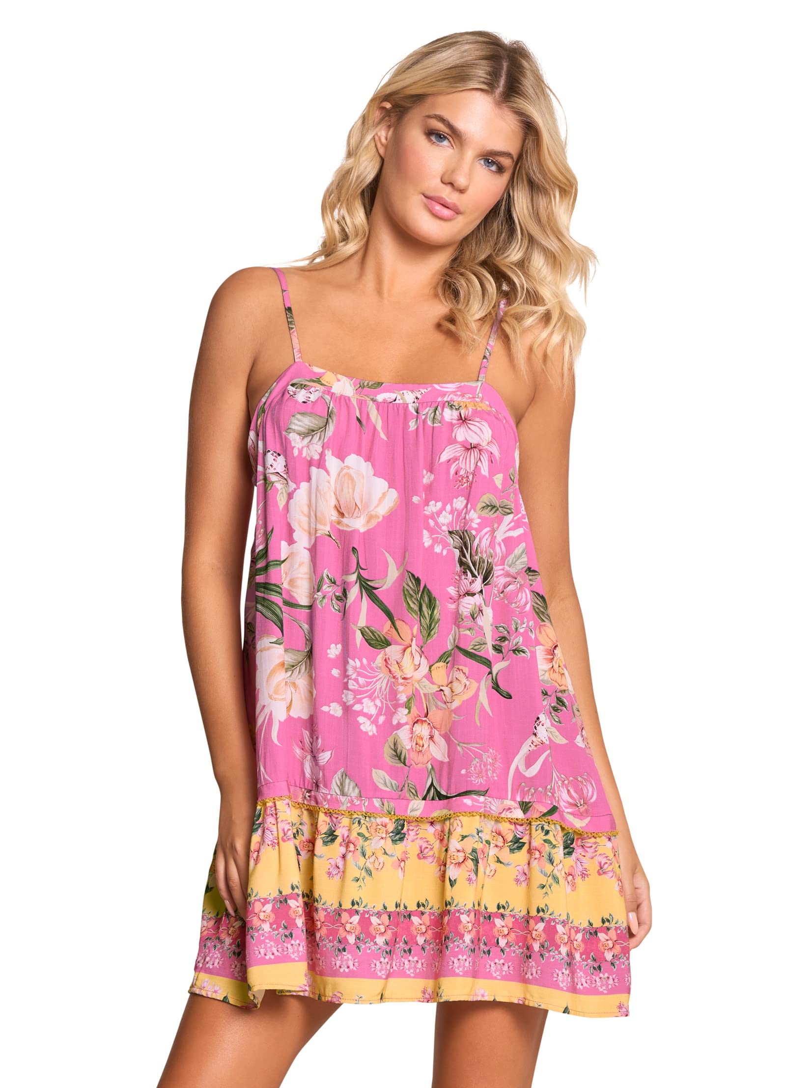 Maaji Women's Short Sleeve Summer Dress - Flowy Casual Sundress for Beach, Vacation & Everyday Wear