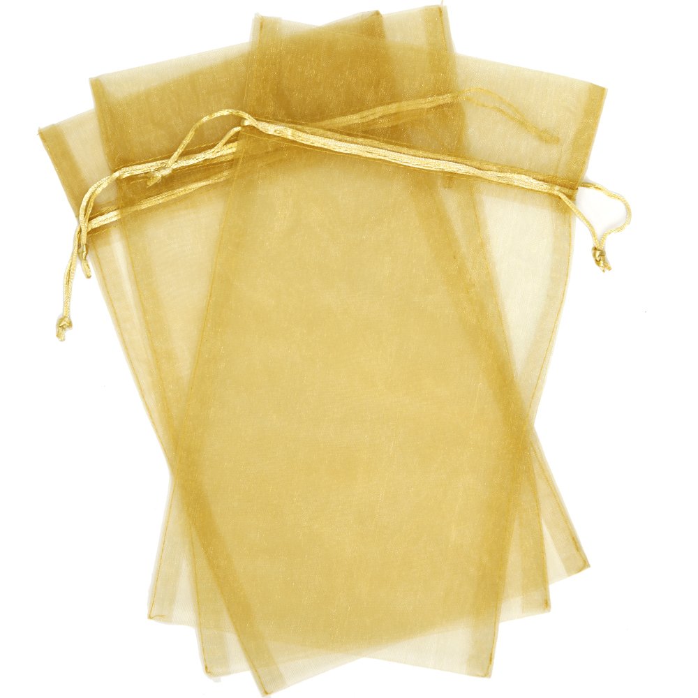 30 Designer Organza Fabric Gift Bags & Pouches - 6.75