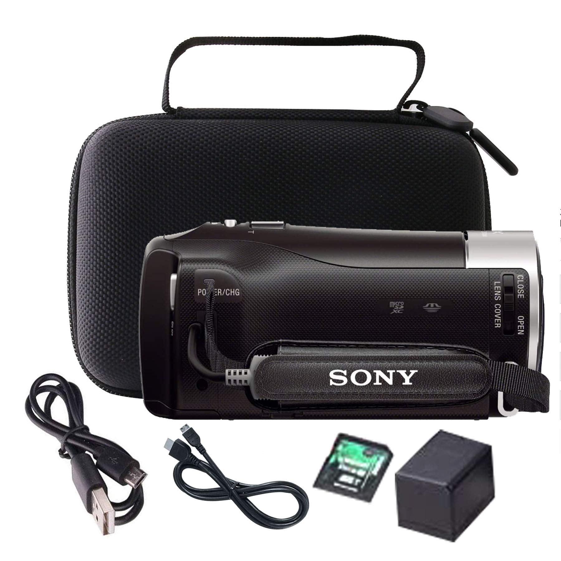 WERJIA Hard Travel Case for Sony HDRCX405, Panasonic HC-V180K, Canon VIXIA HF R800, Kimire, ORDRO HDV-V12 Camcorders - Compact Protective Storage for Travel & Outdoor Videography