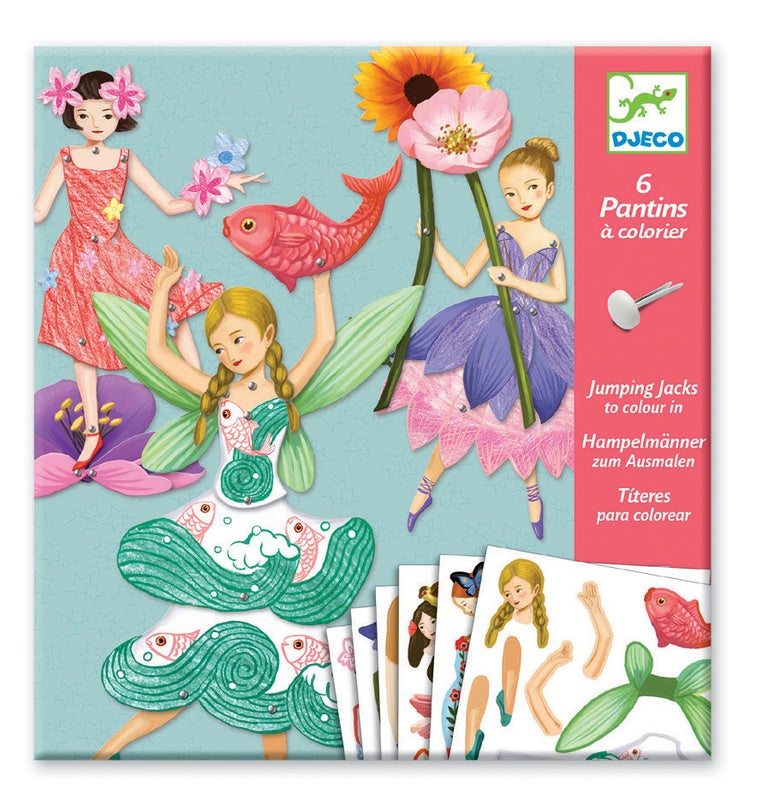 Enchanted Fairies Paper Puppets - DIY Craft Kit for Kids, Party Favors & Home Decor | Perfect for Birthday Parties, Classroom Activities & Creative Play