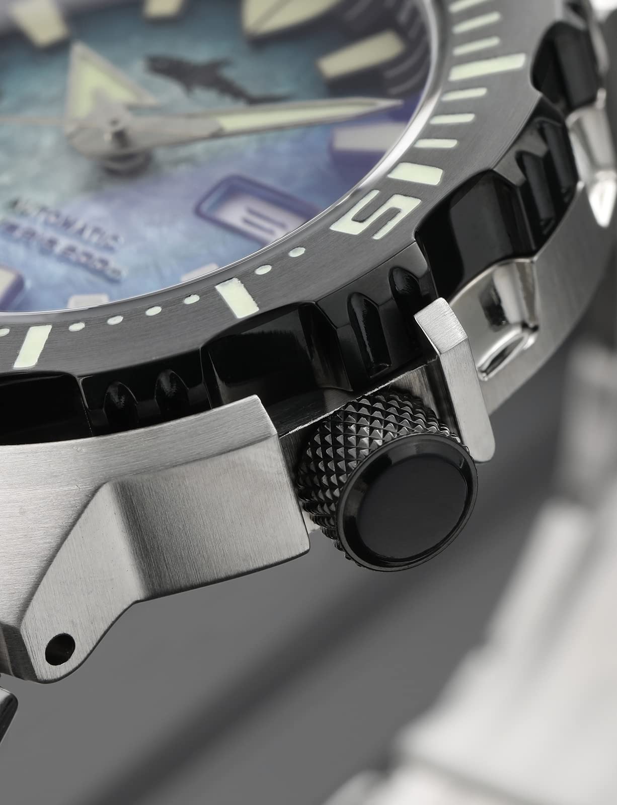 Heimdallr Men's NH36A Automatic Diving Watch - 200M Water Resistant, Sapphire Crystal, Luminous Dial, 316L Stainless Steel Bracelet (V2) - Perfect for Scuba Diving, Swimming & Outdoor Adventures