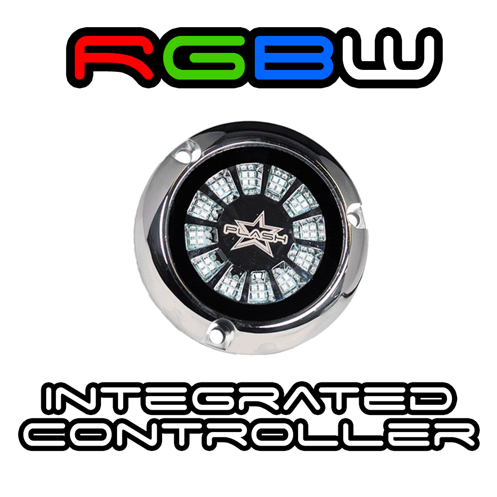 EPIK Underwater Transom Light - RGBW LED Marine Boat Lighting with Internal Controller for Night Fishing & Dock Parties