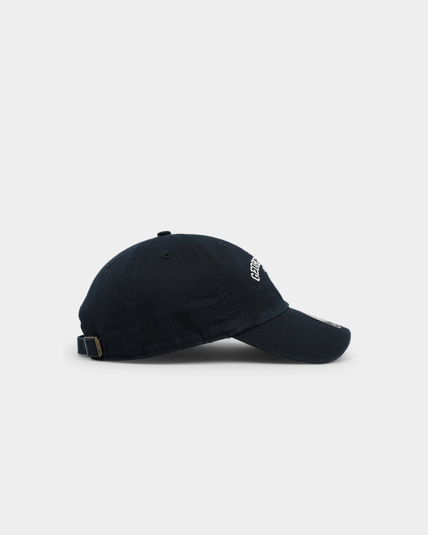 47 Brand Georgetown Hoyas '47 Clean Up Strapback Hat - Navy Blue Adjustable Snapback Cap for Men - Perfect for Basketball Games, College Spirit & Casual Wear