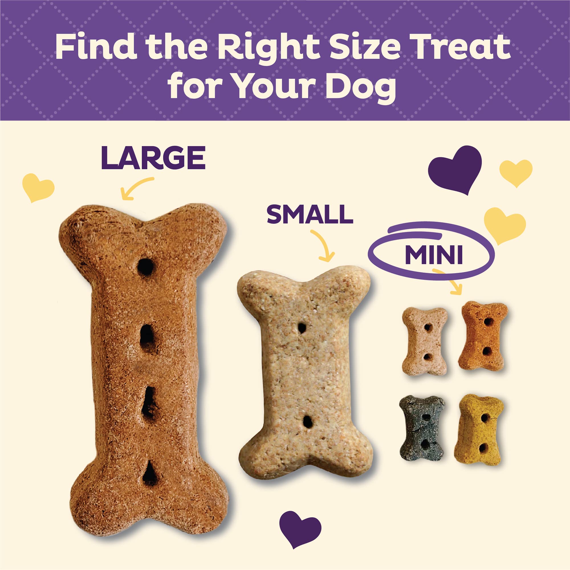 Wellness Old Mother Hubbard P-Nuttier 'N Nanners Natural Dog Treats - Peanut Butter & Banana Flavor Mini Training Biscuits (1 Pound Bag) - Perfect for Small Dogs & Reward-Based Training