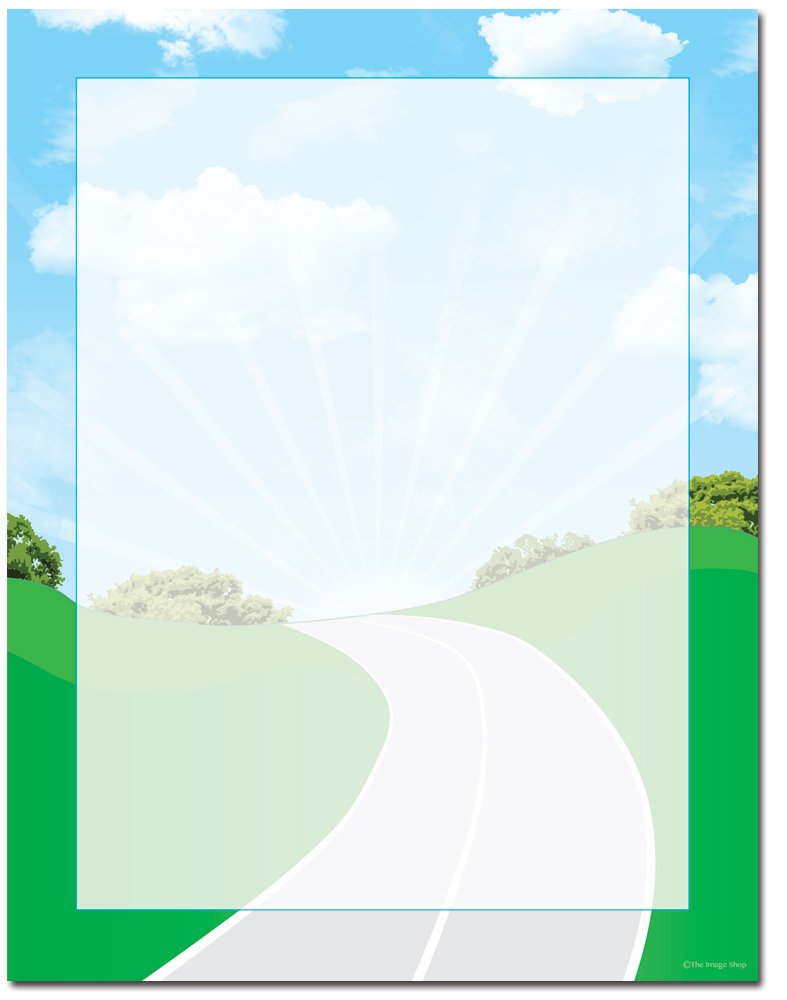 Premium Road Trip Themed Letterhead Paper - 25 Sheets for Laser & Inkjet Printers | Perfect for Travel Journals, Vacation Scrapbooks & Adventure Correspondence