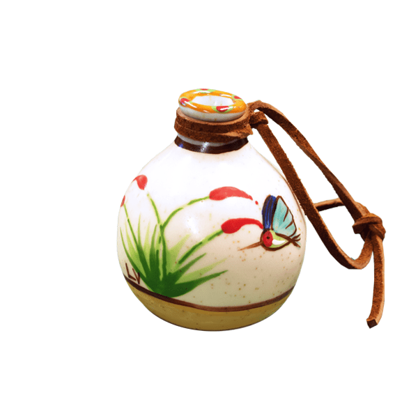 Southwest Ocotillo and Hummingbird Pot - Sonoran Desert Ceramic Ornament for Home Decor | Perfect for Christmas Tree, Wall Hanging, and Southwestern Style Gifts