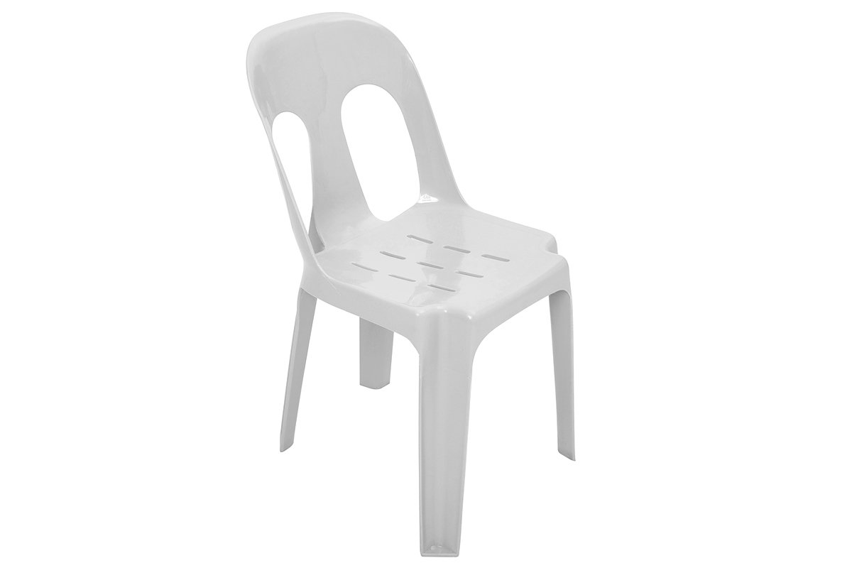 Plastic Stacking Utility Chair - Lightweight, Durable & Space-Saving for Home, Office, or Outdoor Use