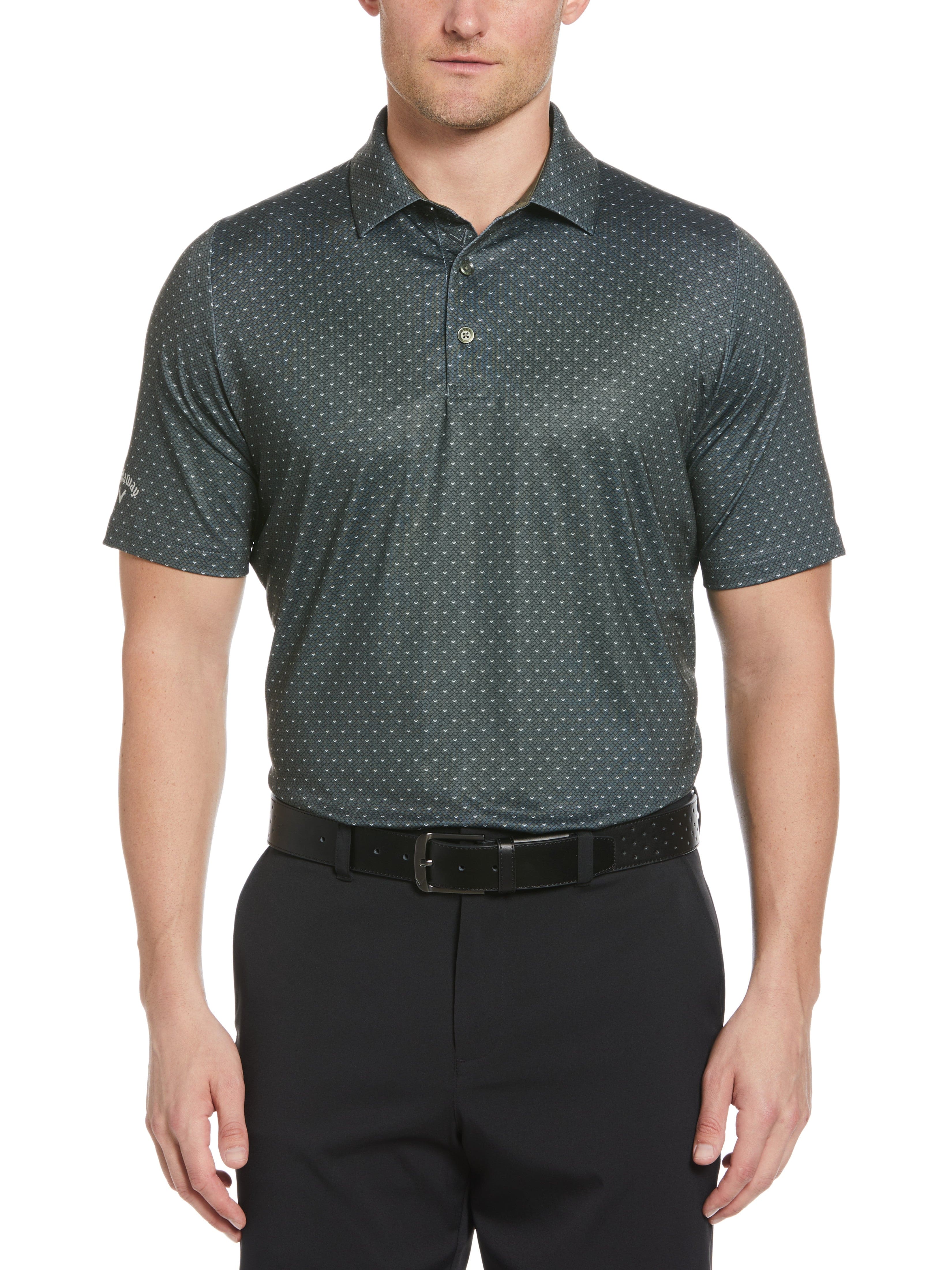 Men's Swing Tech™ Allover Chevron Polo Shirt - Moisture-Wicking & Breathable Golf & Casual Wear for Men