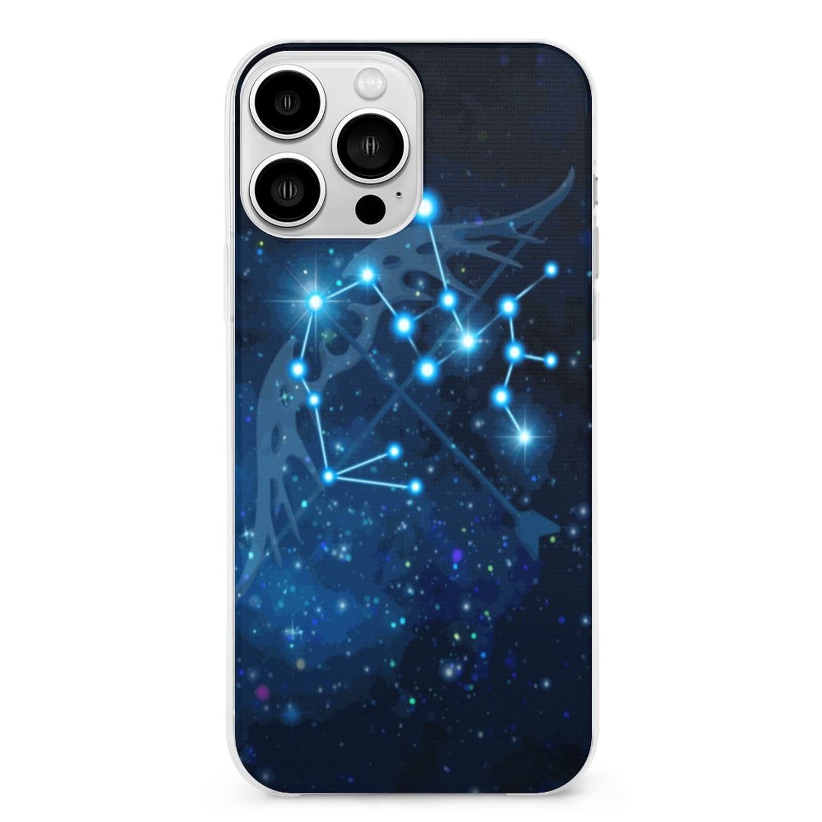 Sagittarius Constellation iPhone 13 Case - Shockproof TPU Protective Cover for iPhone 13 Pro Max/Pro/Mini - Perfect for Stargazers & Astronomy Lovers