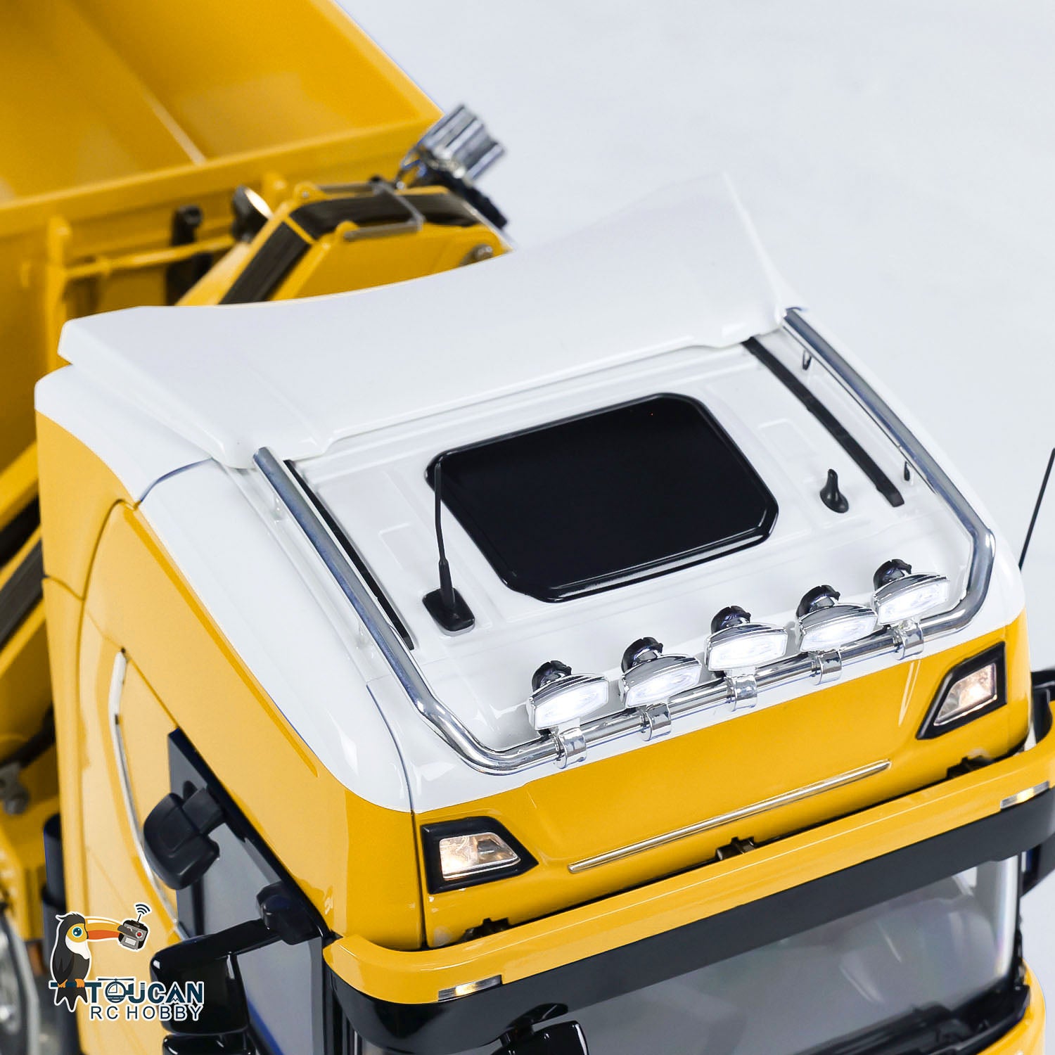1:14 Scale 770S 5-Axle 10x10 Metal Chassis RC Hydraulic Dump Truck with Remote Control Crane & Roll Off Dumper - Frsky XE Lite RC Construction Vehicle Model for Off-Road Play & Professional Simulation