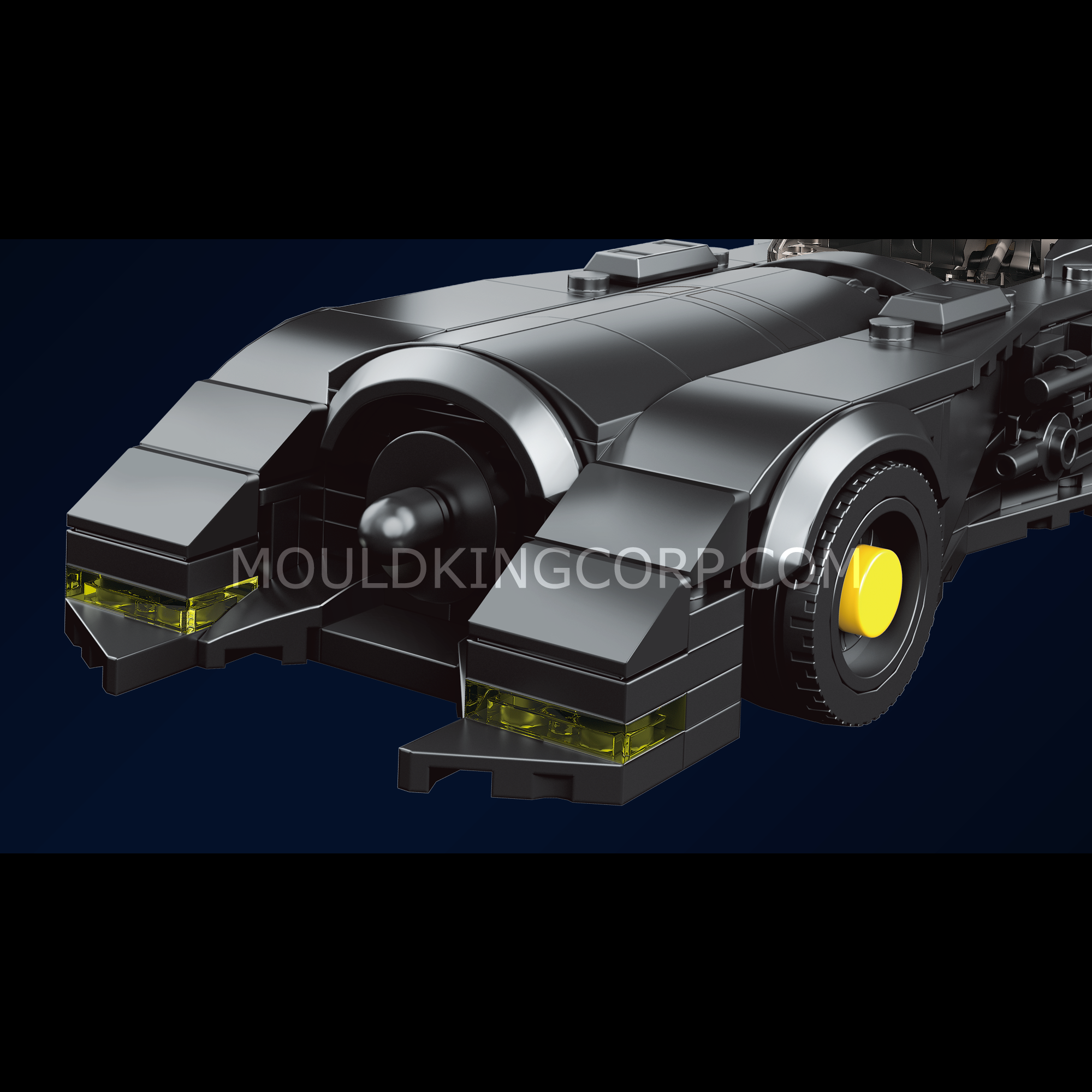 Mould King 10020 Dark Knight Edition Car Building Kit - 407 PCS Model Building Blocks for Adults & Teens | Perfect for Collectors, DIY Enthusiasts, and Batman Fans