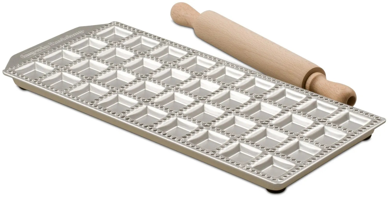 Square Ravioli Maker with 36 Forms - Perfect for Homemade Pasta, Italian Cooking & Kitchen Gifts - Ideal for Family Dinners, Party Appetizers & Restaurant Use