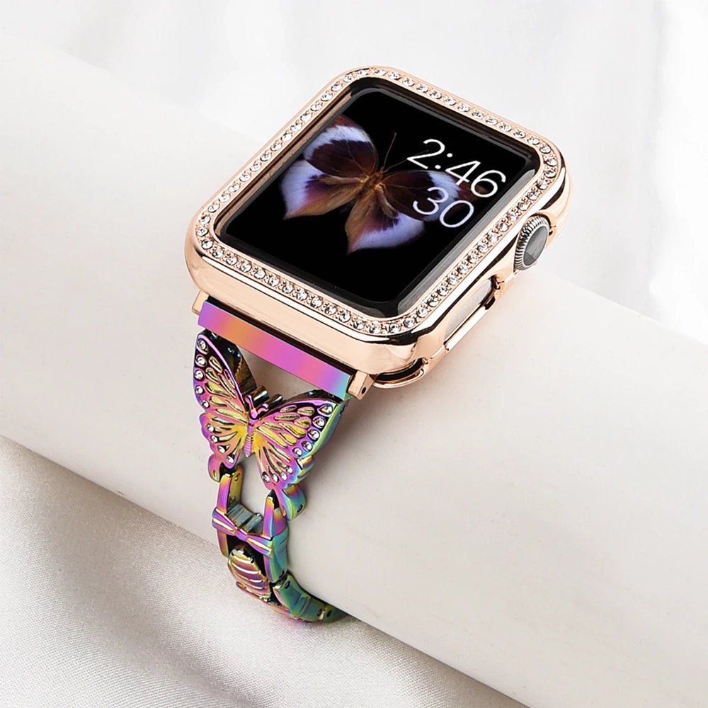 Luxury MajesticLuxe Wing Apple Watch Band for Women - Elegant & Stylish Replacement Strap for Workouts, Office & Everyday Wear