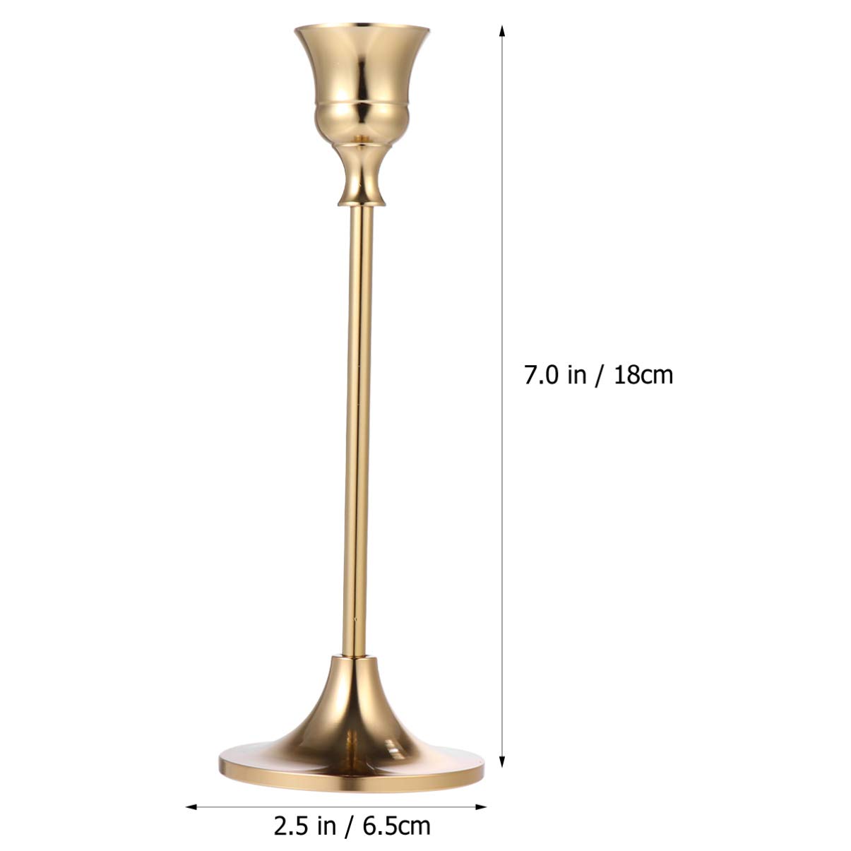 VOSAREA Decorative Iron Metal Taper Candle Holder Stand - Elegant Desktop Table Centerpiece for Wedding, Halloween, Christmas & Home Decor - Perfect for Romantic Dinners, Holiday Parties & Cozy Ambiance