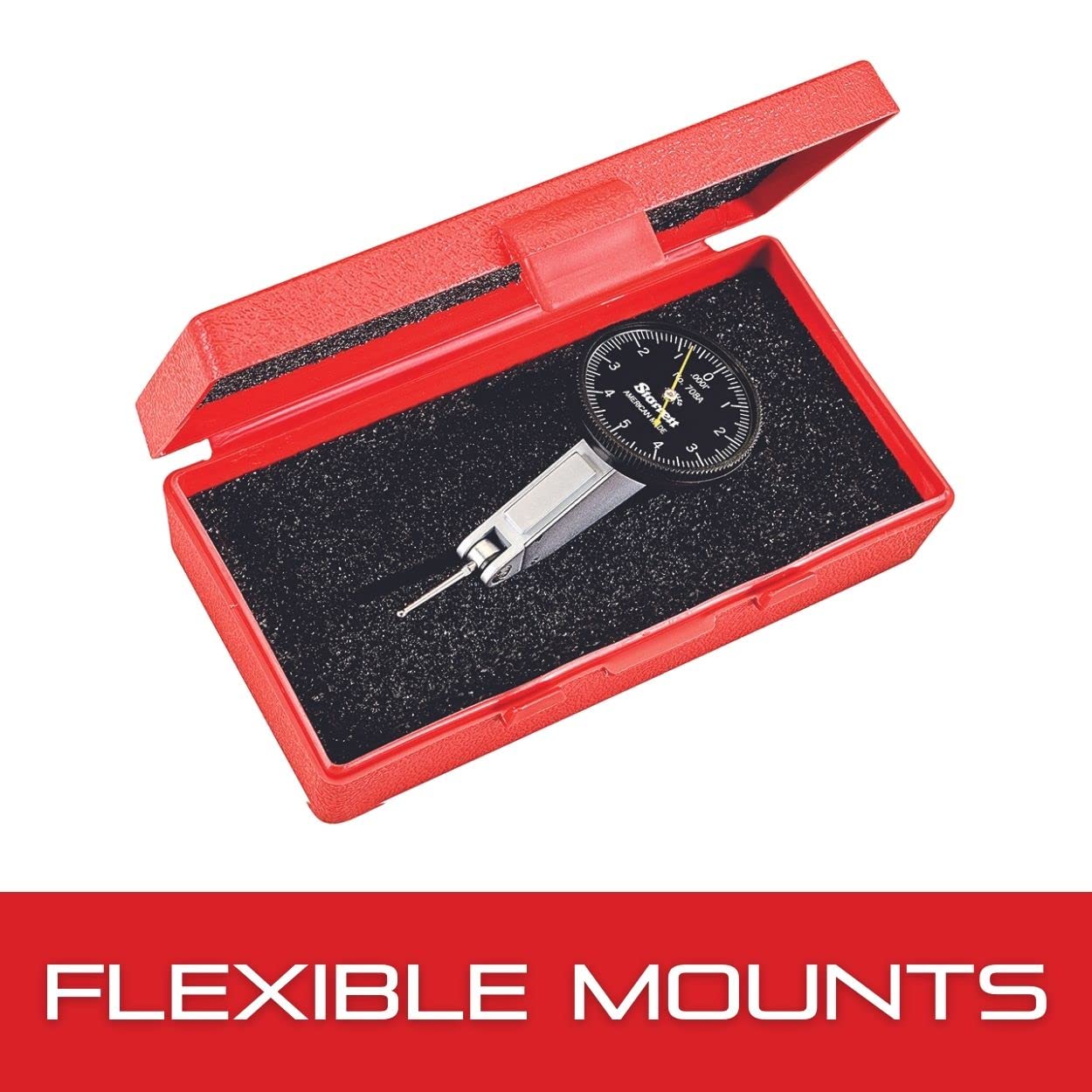 Starrett 709AZ Dial Test Indicator with Dovetail Mount - .030