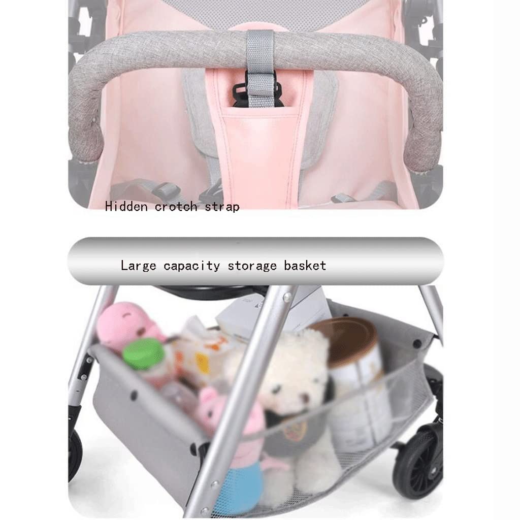 Lightweight Foldable Baby Stroller - Reversible Seat for Newborn to Toddler | Compact Travel Stroller for Shopping, Park & Airplane Travel