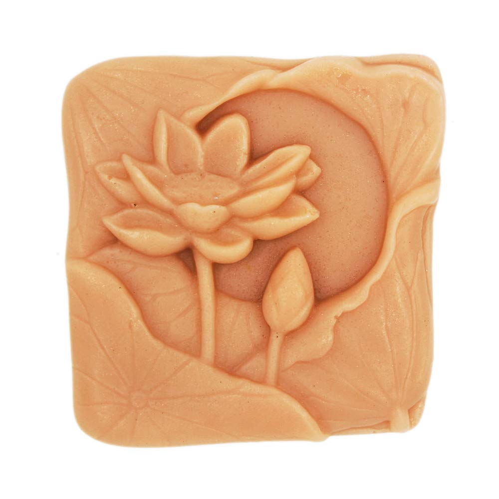Lotus Silicone Soap Molds for DIY Handmade Soap Making - 6 Cavity Flower Soap Molds for Bath, Wedding Favors, Home Decor & Craft Projects