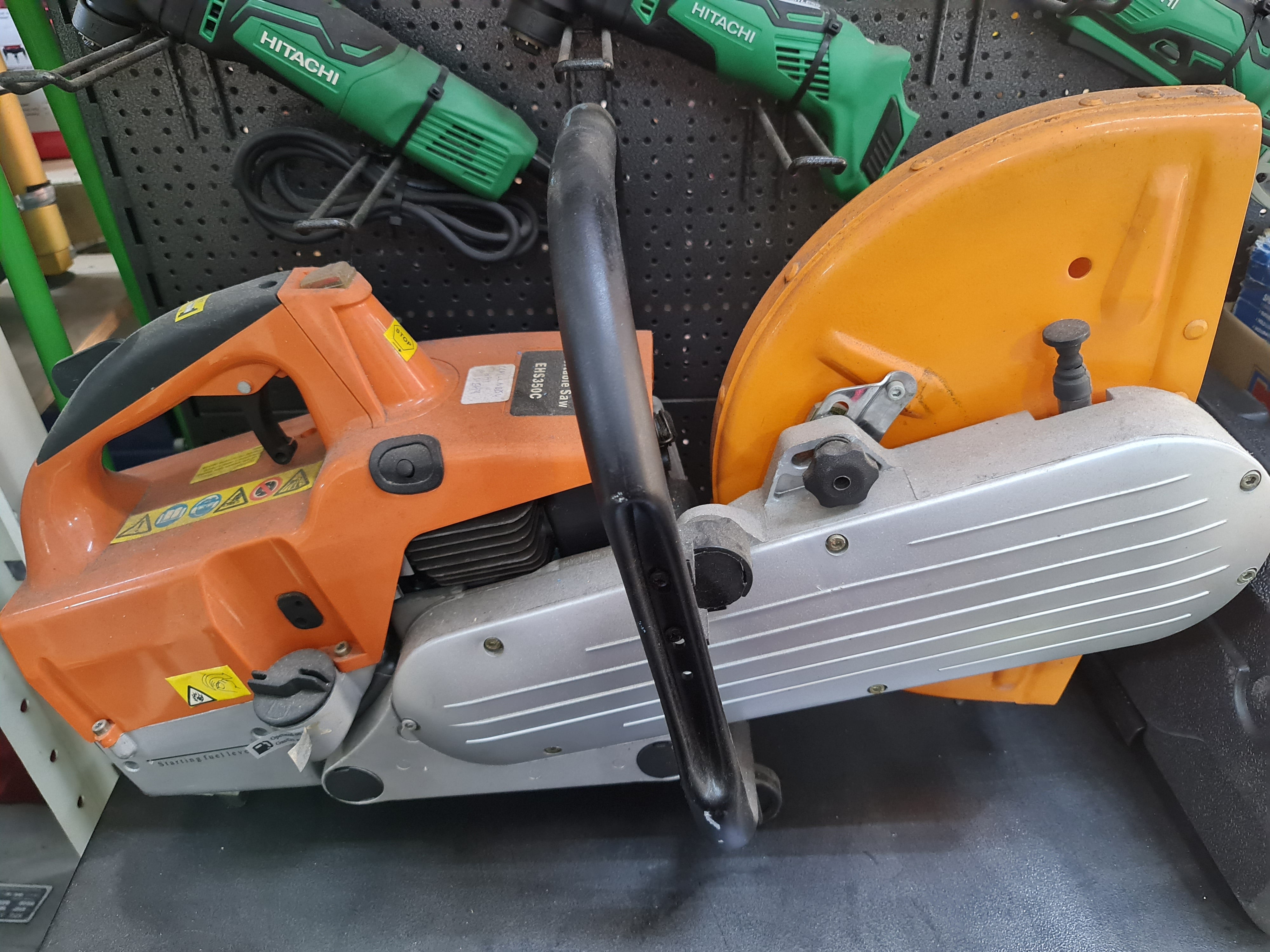 Aiko 14-Inch Gasoline Cut Off Saw - Powerful CCM CNQ350 Model for Concrete, Asphalt & Metal Cutting | Ideal for Construction, Landscaping & DIY Projects
