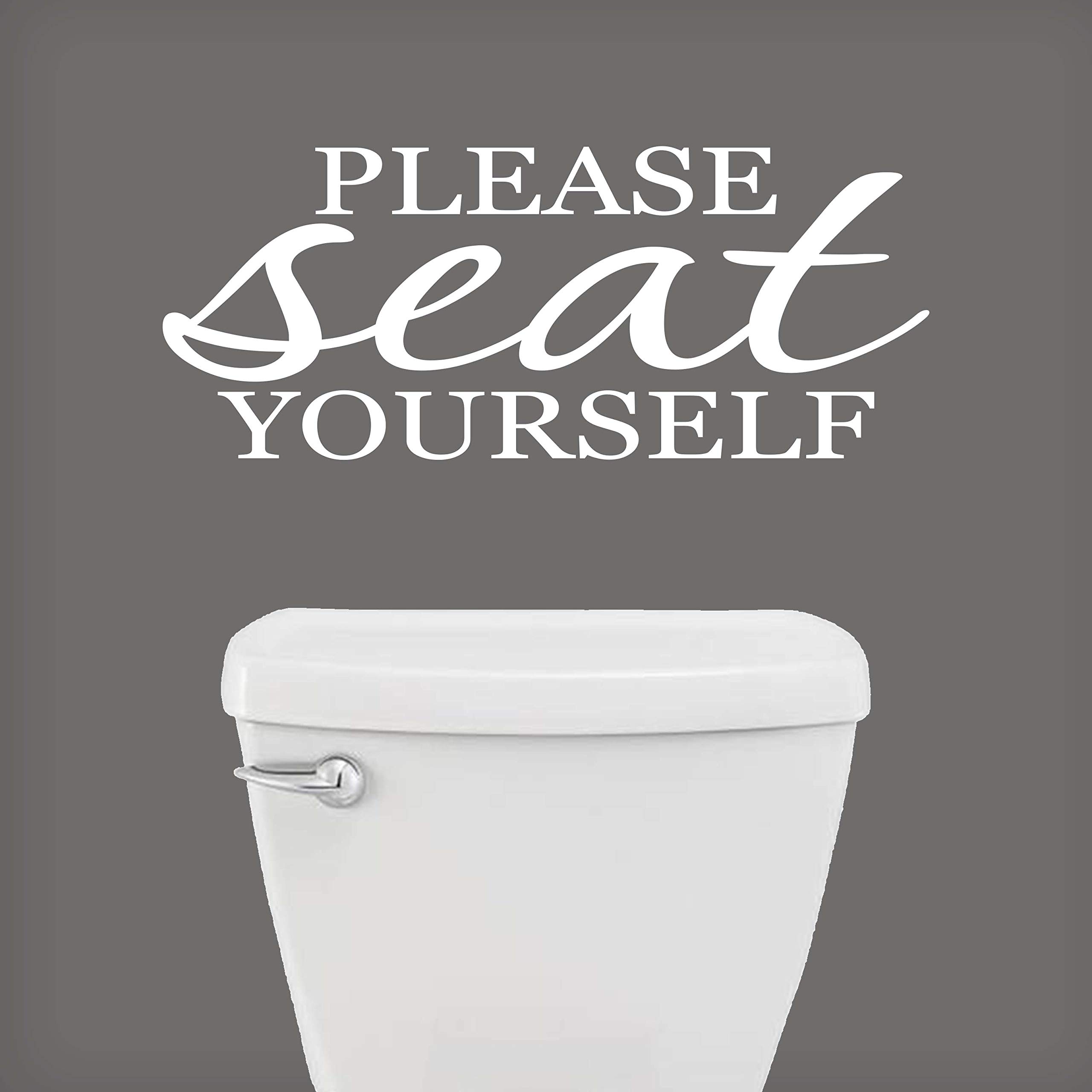 Funny Vinyl Quote Wall Decal - Bathroom Decor for Home & Office