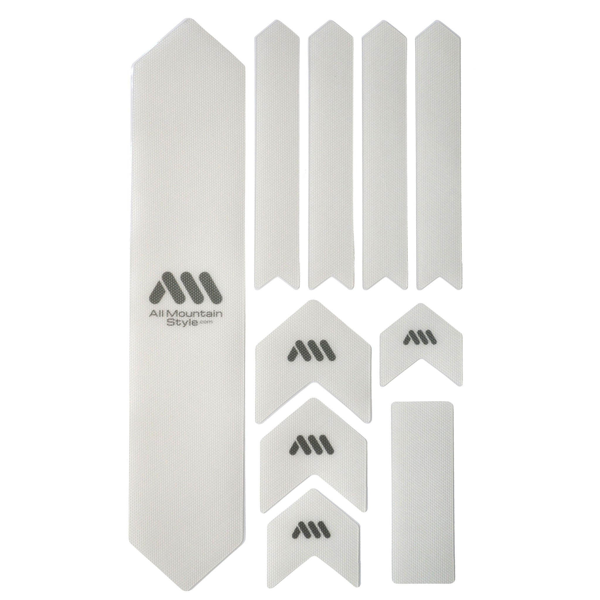 All Mountain Style Extra Honeycomb Frame Guard - Clear/Silver | Durable Bike Frame Protection for Mountain Bikes & E-Bikes | Perfect for Trail Riding, Downhill & Urban Commuting