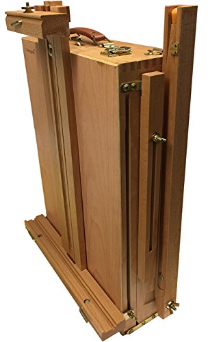 4 Less Co French Easel Oil Paint Set - Wooden Sketch Box Artist Painting Kit for Outdoor & Studio Artwork | Perfect for Beginners & Professionals