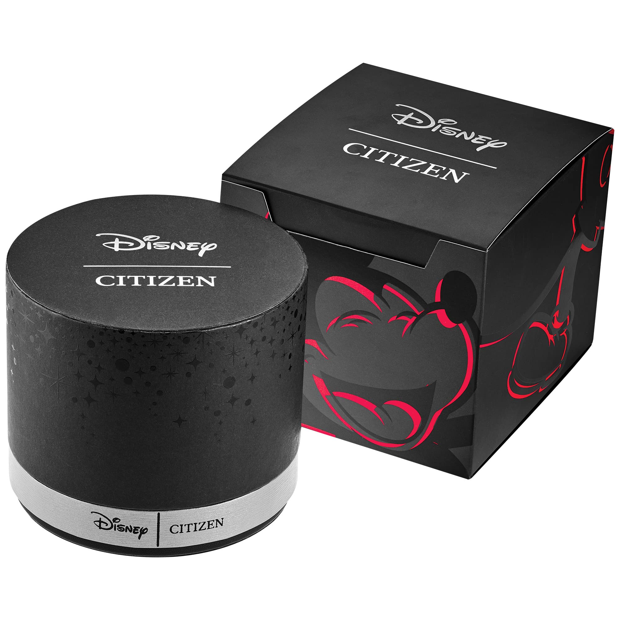 Citizen Eco-Drive Disney Watch - Stainless Steel & Leather Strap - Mickey Mouse Design for Everyday Wear
