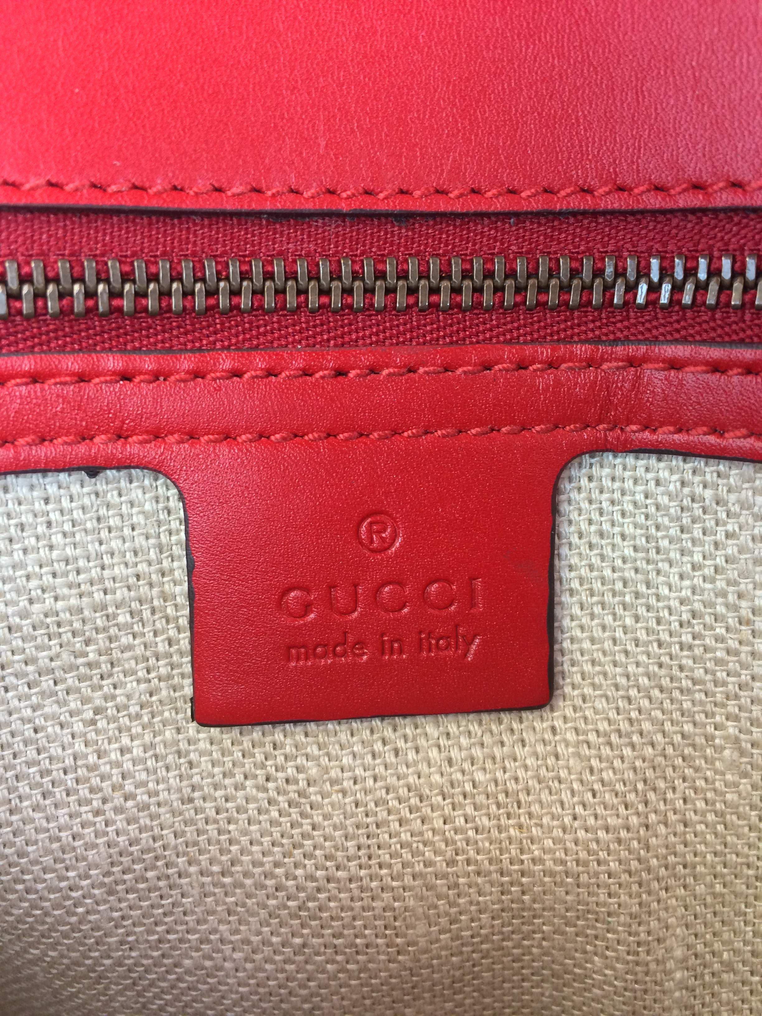 Gucci Lady Web Medium Leather Shoulder Bag for Women - Luxury Designer Handbag for Work, Travel & Everyday Use