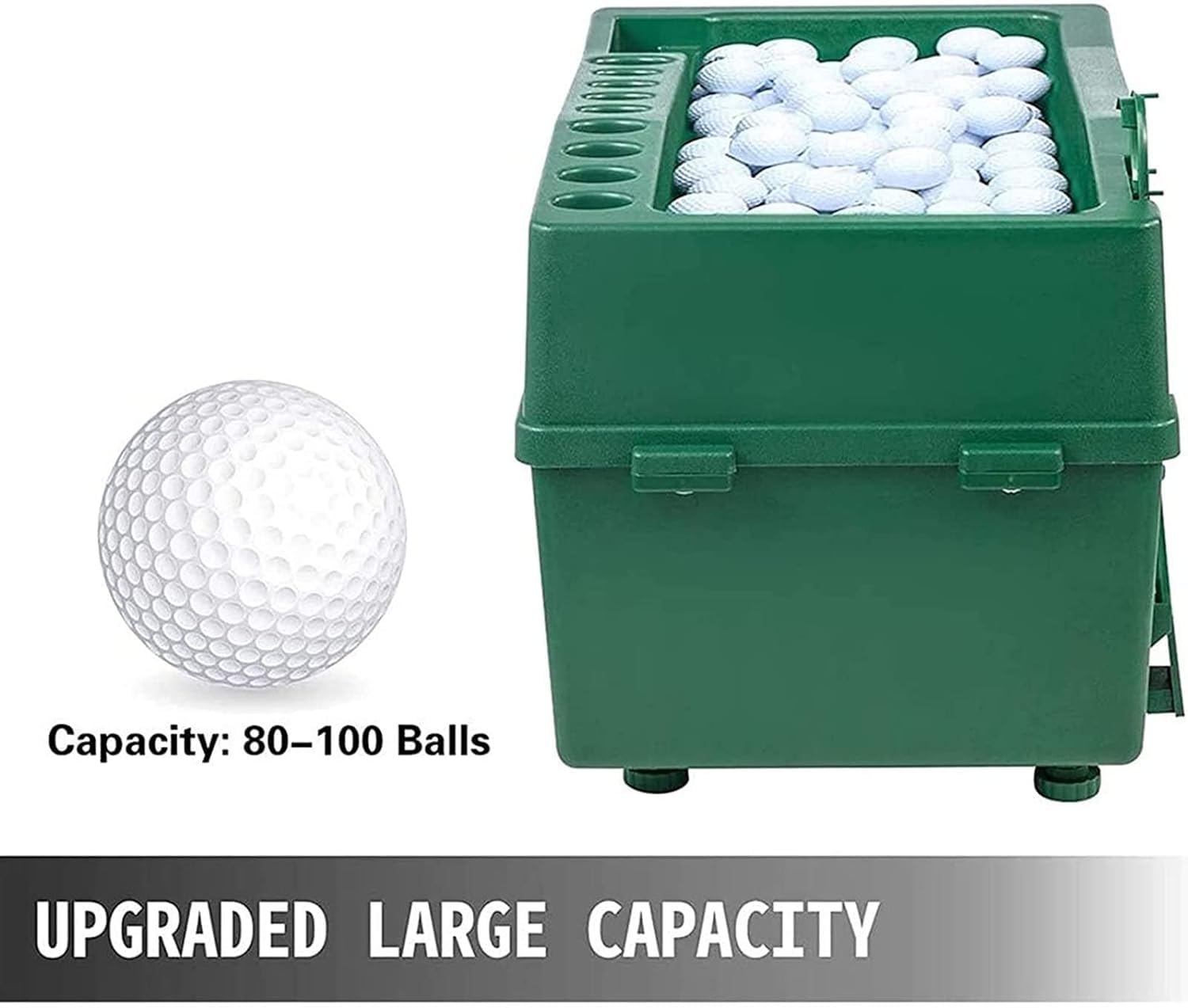 Automatic Golf Ball Dispenser & Tee Up Machine - No Electricity Required, Portable Golf Training Aid for Driving Range, Practice & Learning - Perfect for Golf Clubs, Sports Gaming & Beginners
