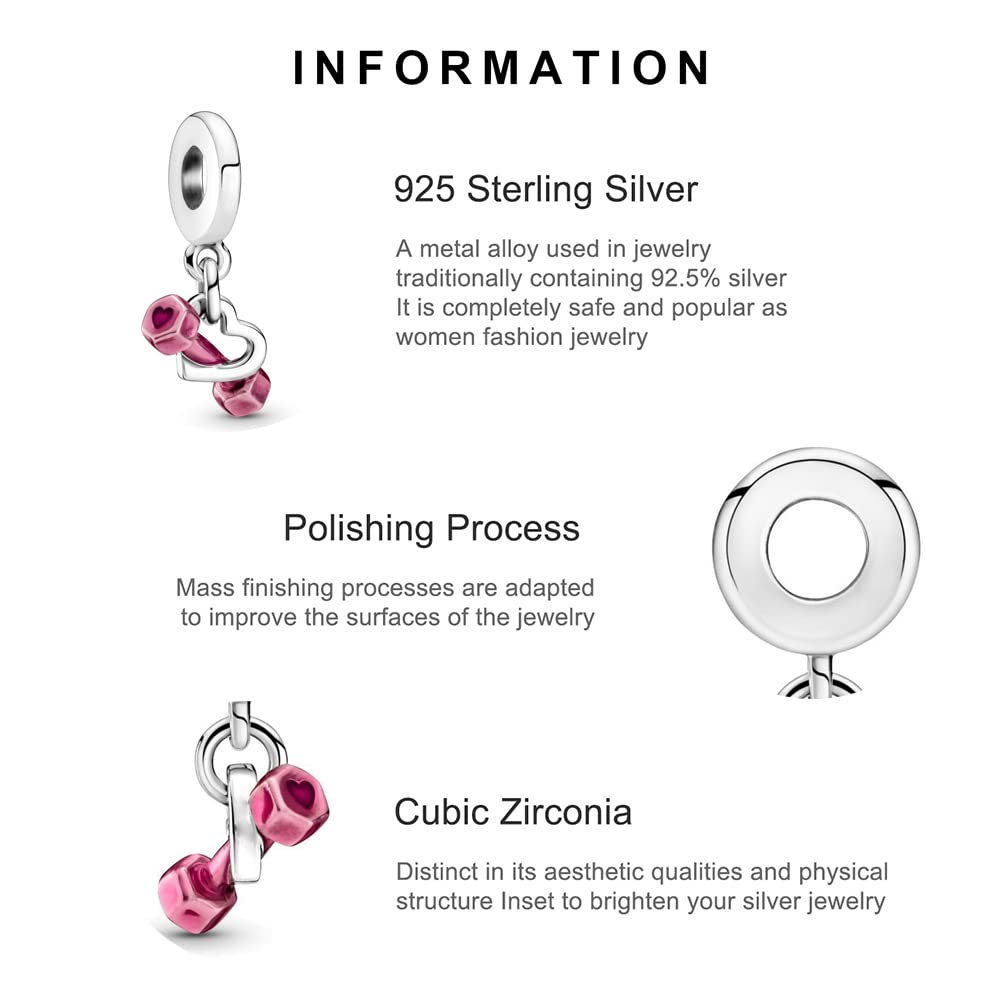 925 Sterling Silver Love Heart Sister Charm Jewelry Set for Women - Necklace & Bracelet Gift for Mother's Day, Birthday, Christmas | Perfect for Sister Bonding, Family Gifts & Special Occasions