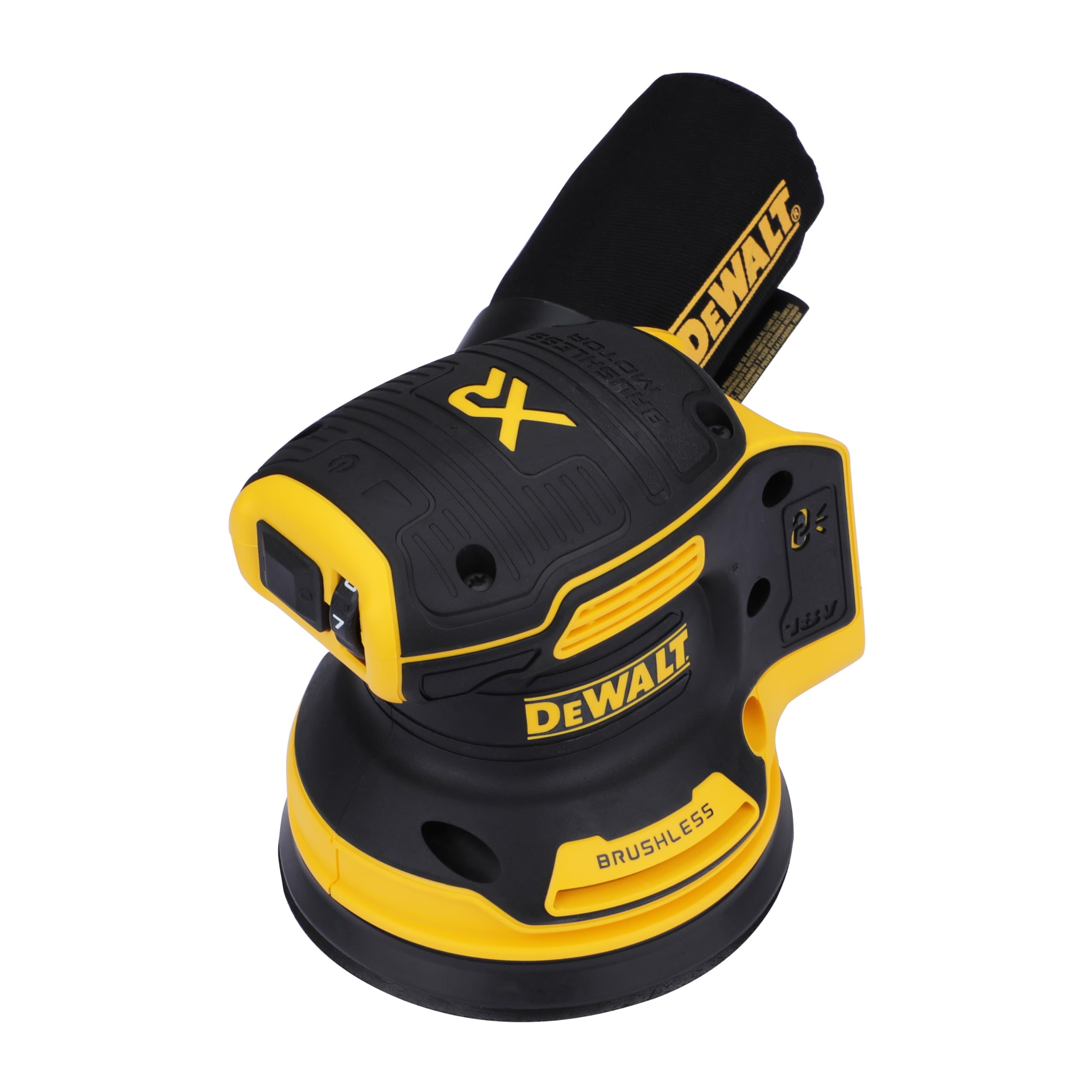 DEWALT DCW210N-XJ 18V XR Brushless Cordless Random Orbital Sander - Powerful Sanding Tool for Woodworking, DIY Projects & Home Renovation