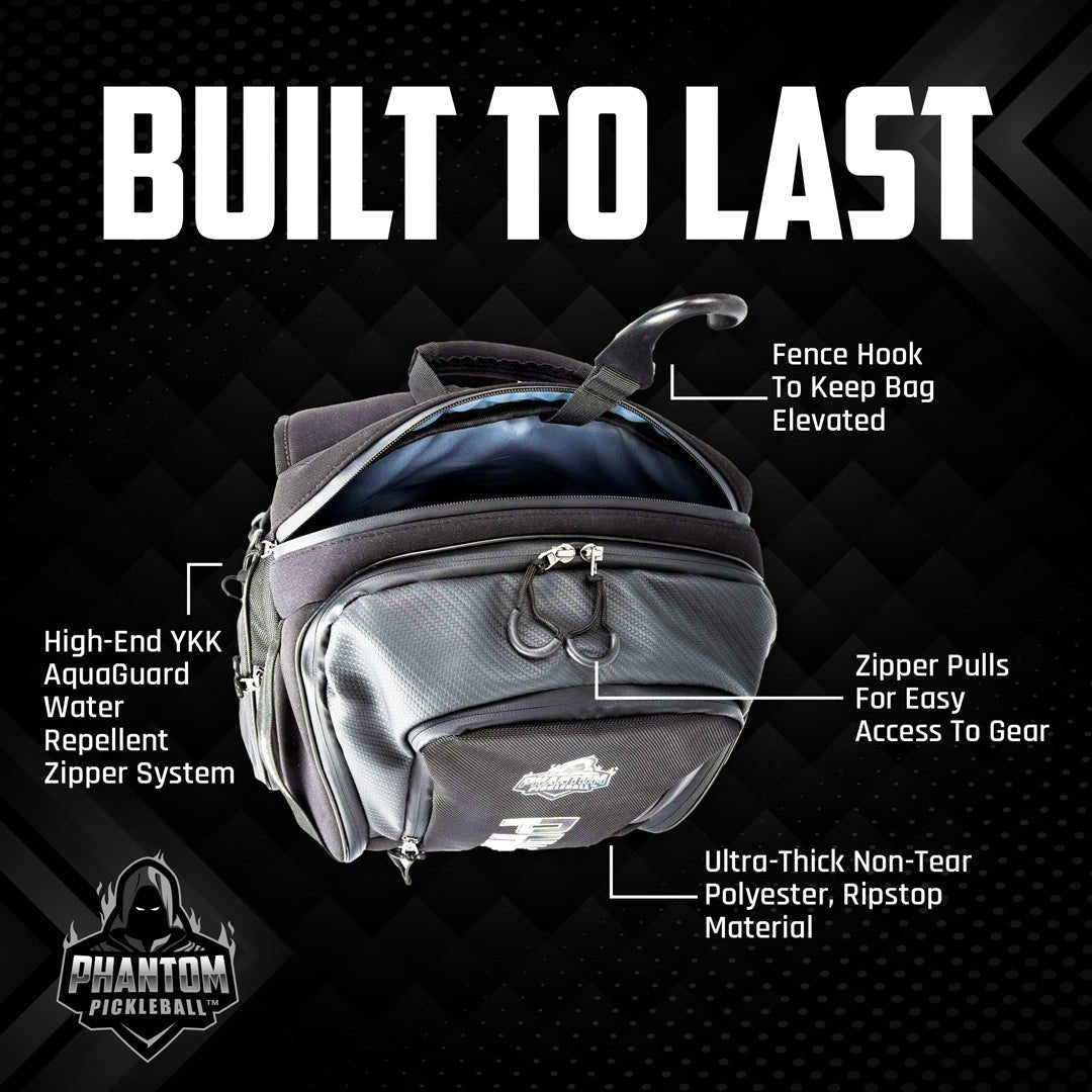 Phantom Pickleball Pro Tour Bag - Durable & Spacious Pickleball Equipment for Professionals & Enthusiasts | Perfect for Tournaments, Training & Travel