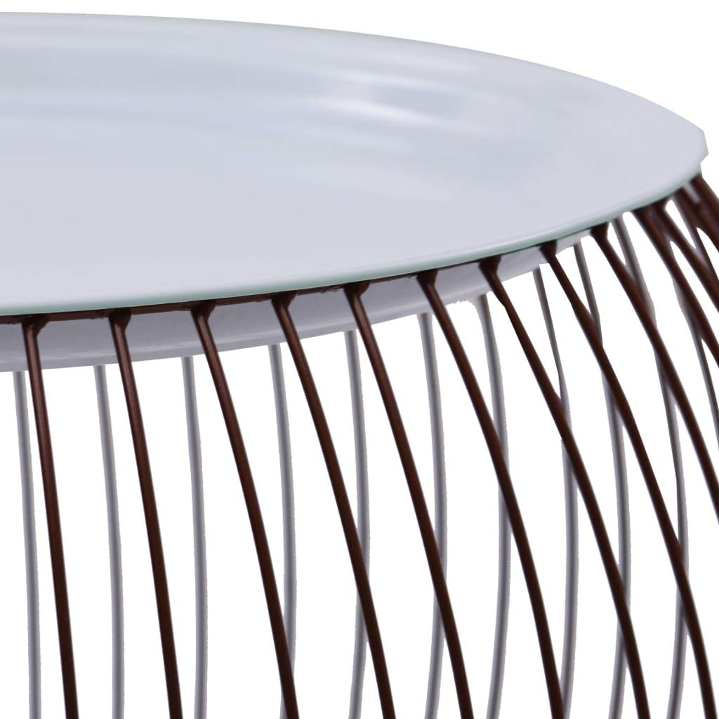 Modern Gold Coffee Table 20 Inch Round - Perfect for Living Room, Lounge & Office Decor