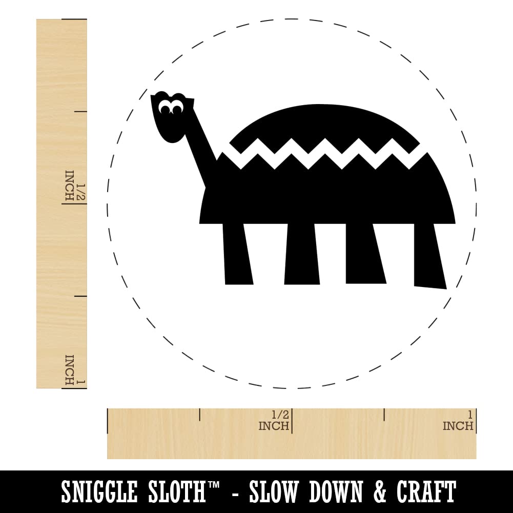 Totally Turtle Self-Inking Rubber Stamp - 1 Inch Medium Size with Black Ink for Crafting, Scrapbooking, Planner Decorations & DIY Projects - Perfect for Journals, Cards, Gift Wrapping & Office Use