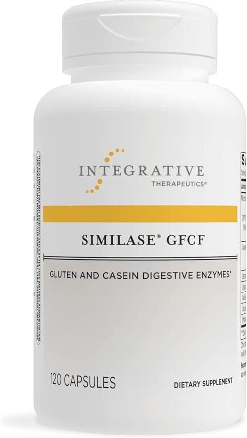 Integrative Therapeutics Similase GFCF Digestive Enzyme Supplement for Gluten & Casein Sensitivity - Supports Gut Health & Digestion for Adults & Kids - Perfect for Mealtime & Dietary Support