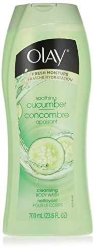 Olay Cleansing Body Wash with Soothing Cucumber Extract - 23.6 oz Hydrating Shower Gel for Dry & Sensitive Skin - Perfect for Daily Relaxation & Spa-Like Bath Experience