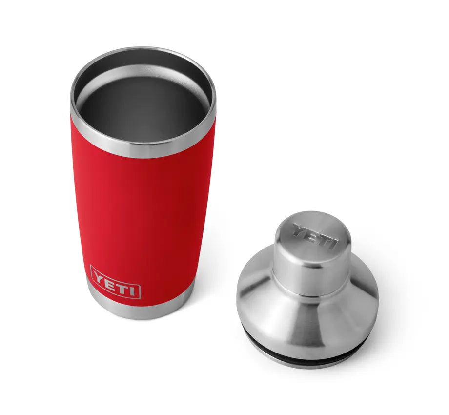 20 oz Rambler Cocktail Shaker - Insulated Stainless Steel Bar Tool for Mixing Drinks | Perfect for Home Bars, Cocktail Parties & Professional Bartenders (Rescue Red)