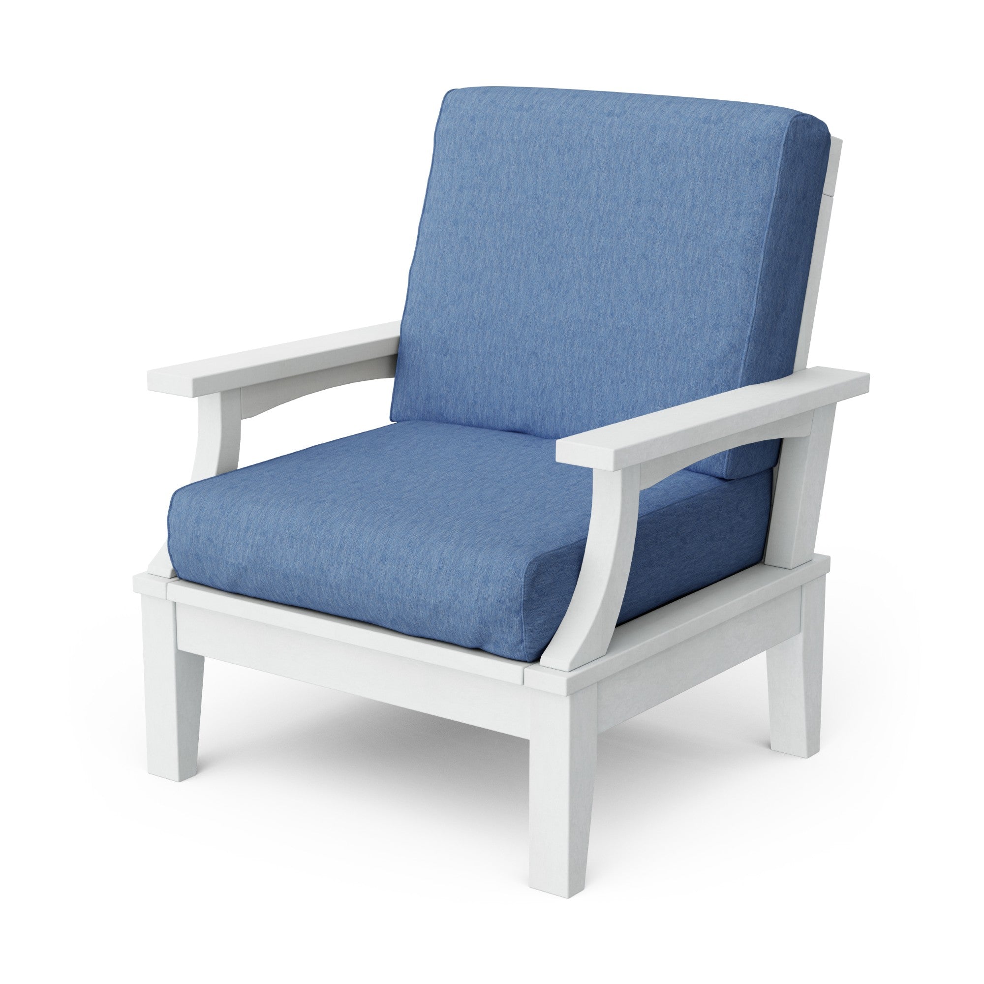 Heritage Deep Seating Patio Chair with Weather-Resistant Cushions - Outdoor Lounge Furniture for Garden, Poolside & Backyard Relaxation