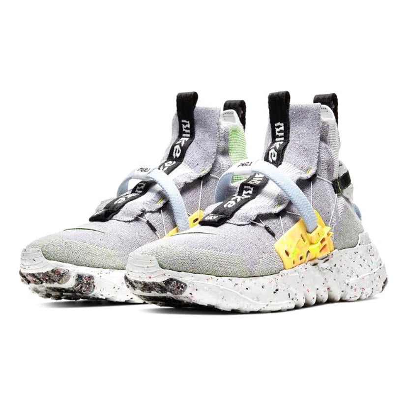 Nike Space Hippie 03 Running Shoes - Grey Volt Glow Photon Dust Colorway | Sustainable Recycled Materials | Lightweight & Comfortable for Jogging, Gym Workouts & Casual Wear