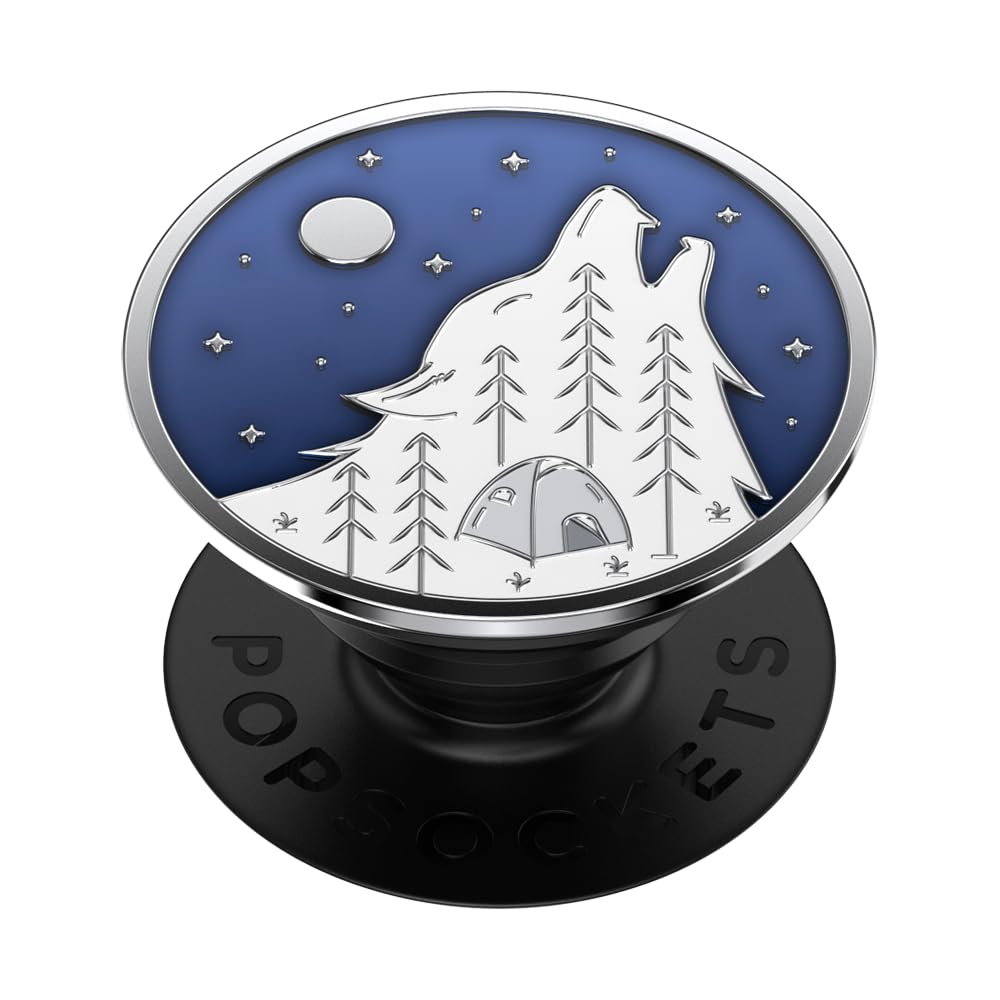 PopSockets Expanding Phone Grip with Kickstand - Adhesive Phone Holder for iPhone & Samsung - Durable Enamel Howl Design - Perfect for Hands-Free Viewing, Gaming & Selfies