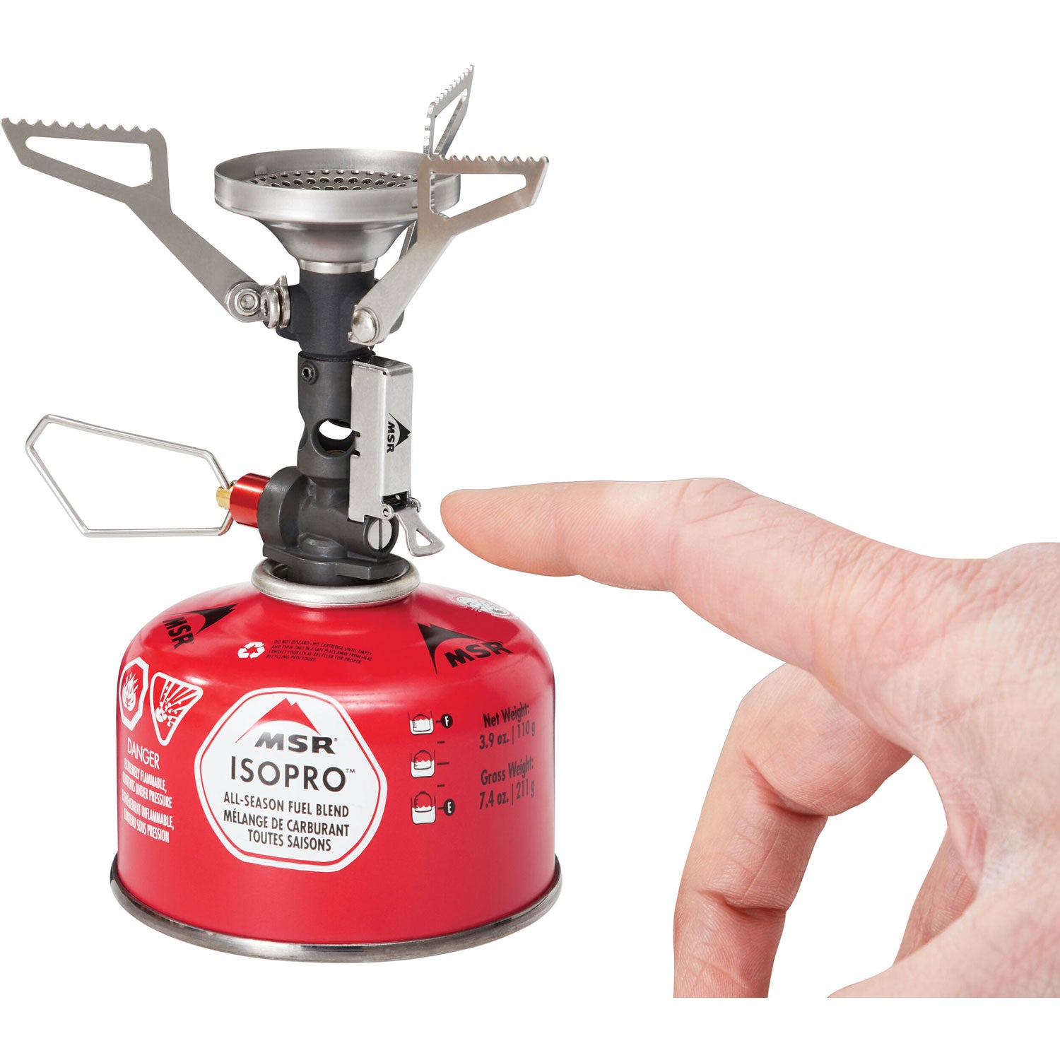 MSR PocketRocket Deluxe Ultralight Backpacking Stove Kit - Compact Camping Stove for Hiking, Backpacking & Outdoor Adventures